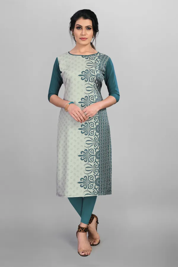 Grey_Women_Printed_Straight_Kurti