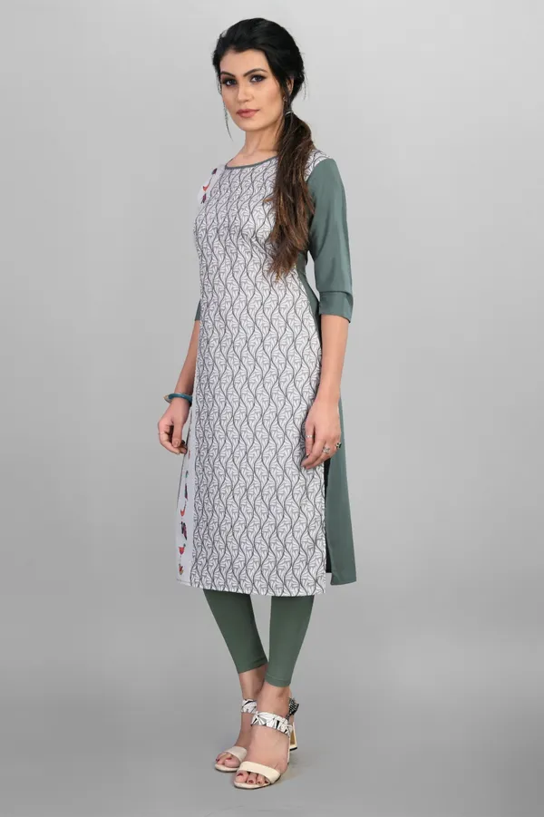 Grey_Women_Printed_Straight_Kurti
