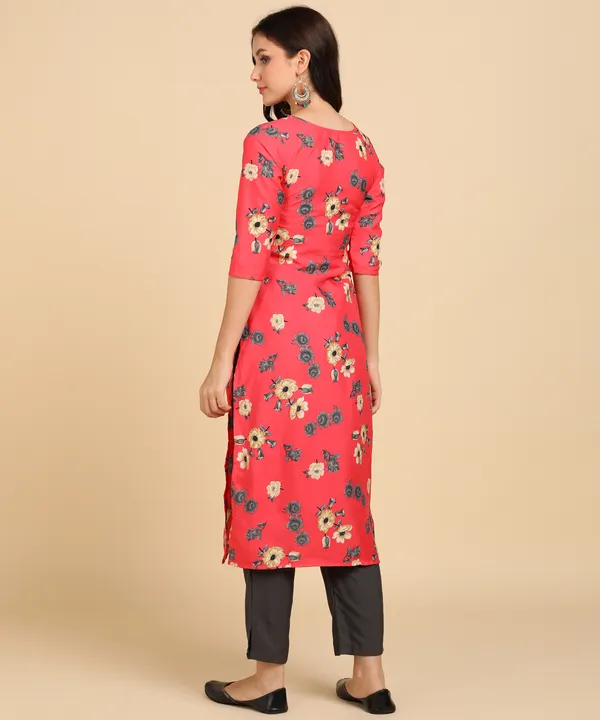 Pink_Women_Printed_Kurti_With_Pant_Set