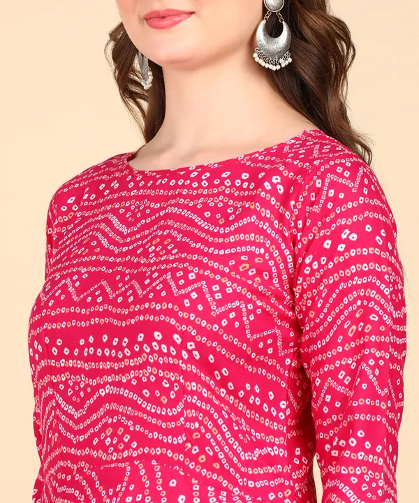 Pink_Cotton_Printed_Round_Kurti_For_Women