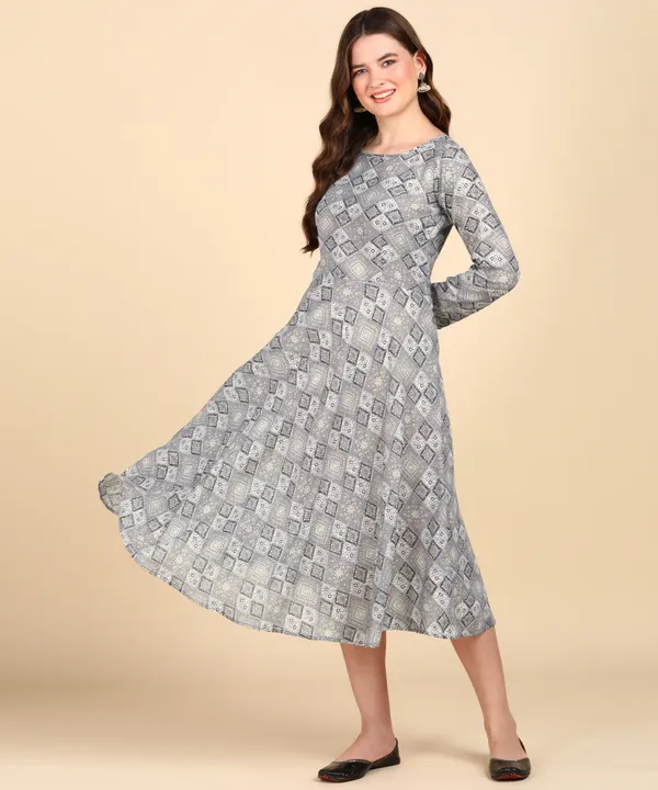 Grey_Cotton_Printed_Round_Kurti_For_Women