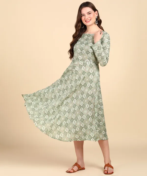 Light_Green_Cotton_Printed_Round_Kurti_For_Women