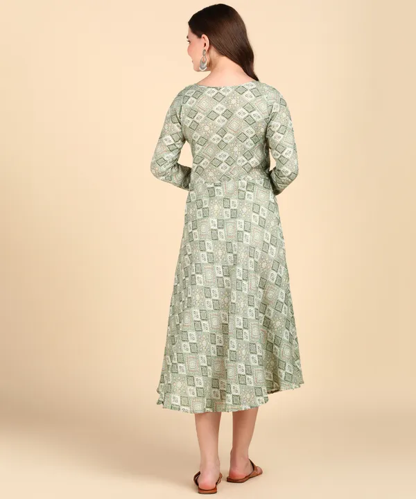 Light_Green_Cotton_Printed_Round_Kurti_For_Women