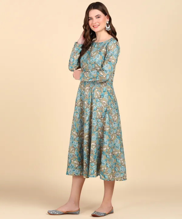 Sky_Blue_Cotton_Printed_Round_Kurti_For_Women