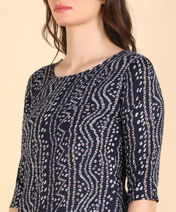 Navy_Blue_Cotton_Printed_Kurti_Pant_With_Dupatta_Set