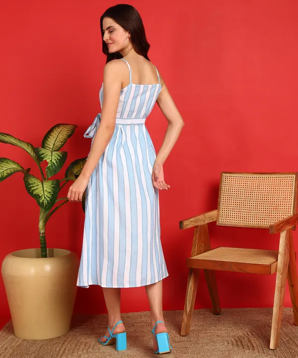 Blue_Striped_Midi_Button_Up_Dress