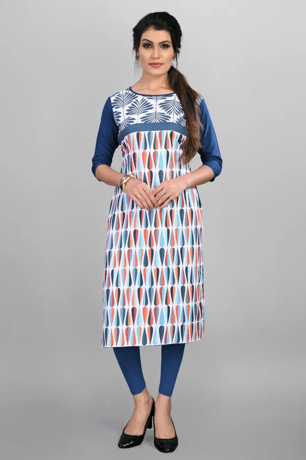 Blue_Women_Printed_Straight_Kurti
