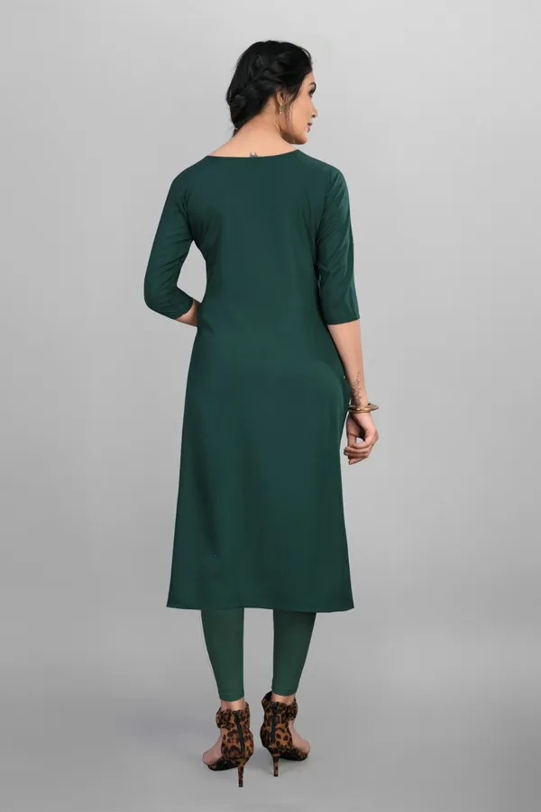Mustard_Women_Printed_Straight_Kurti