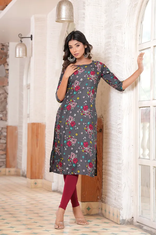 Grey_Women_Printed_Straight_Kurti