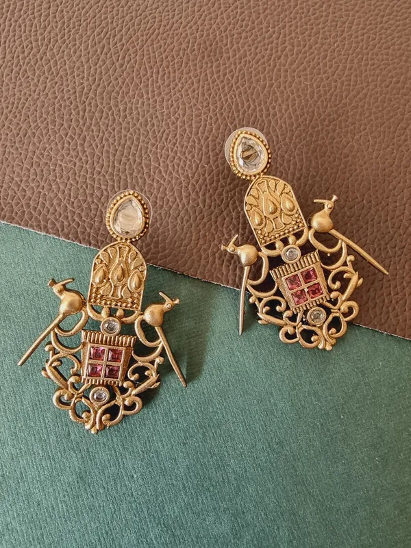 Red_&_White_Birdy_Earring_For_Women
