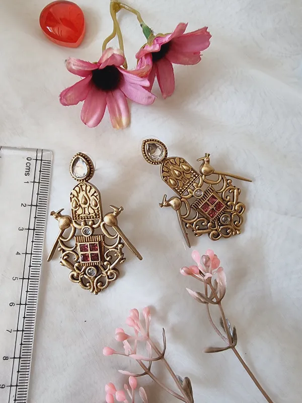 Red_&_White_Birdy_Earring_For_Women