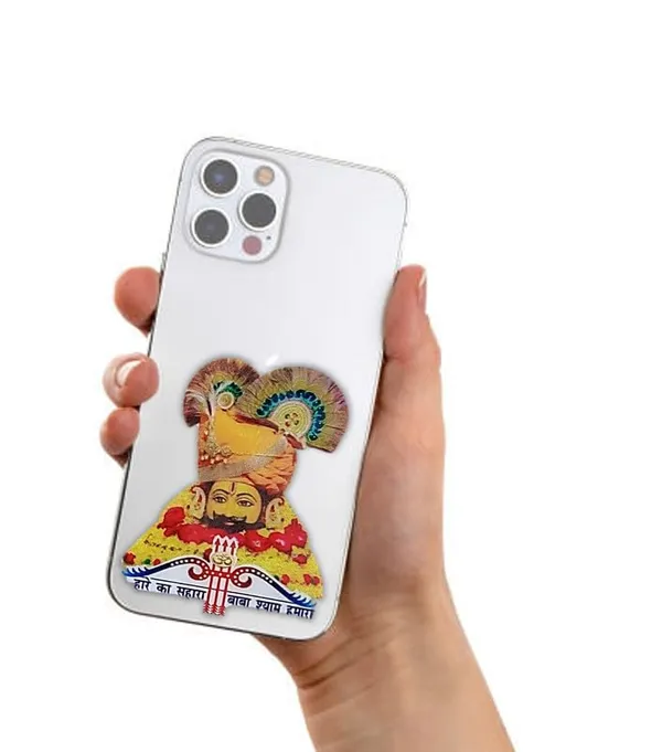 Lord_Khatuji_Idol_D3_Mobile_Sticker_I_Lord_Khatu_Shyam_Ji_Idol_Teen_Baan_Nishan_(D3)_Sticker_|_Glossy_Mobile_Phone_Sticker_|_Made_By_Rubber_|_Scratch_Resistant_|_Impact_Resistant