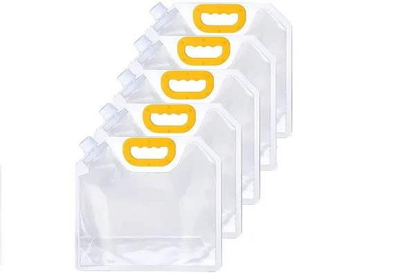 5Pcs-1.5L_Kitchen_Storage_Bag_Grains_Rice_Moisture-Proof_Sealed_Bag,_Resealable,_Transparent_Bags_Stand_Up_Pouch_Bags_with_Portable_Handle_for_Long_Term_Food_Storage_Container