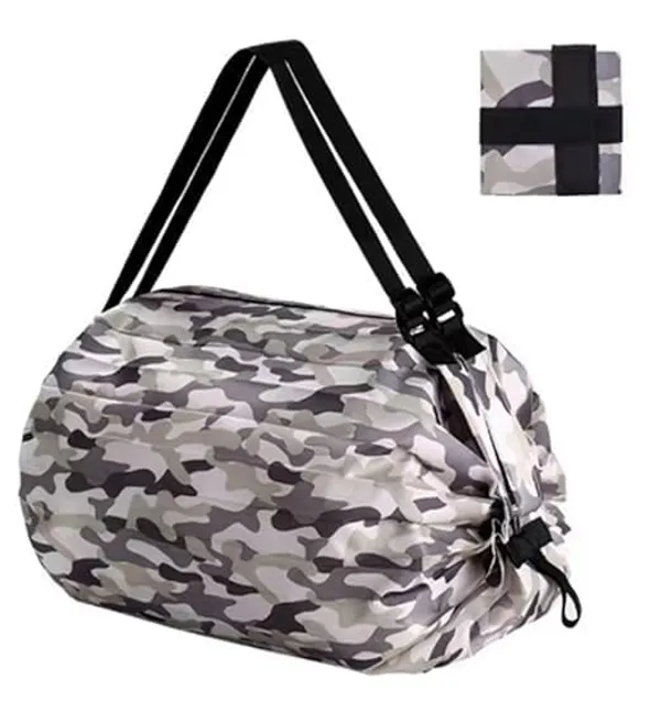 Multipurpose_Storage_Nylon_Waterproof_Sports_Travel_One-Shoulder_Bag_|_Luggage_Portable_Foldable_Shopping_Bag_with_Zipper_for_Daily_Use_(Blue)_(Pack_Of_1)