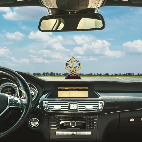 Golden_Hi-Sparkle_Sikh_Khanda_Car_Dashboard_Idol__Car_Decor__Sikh_Symbol__Religious_Decorative_Showpiece