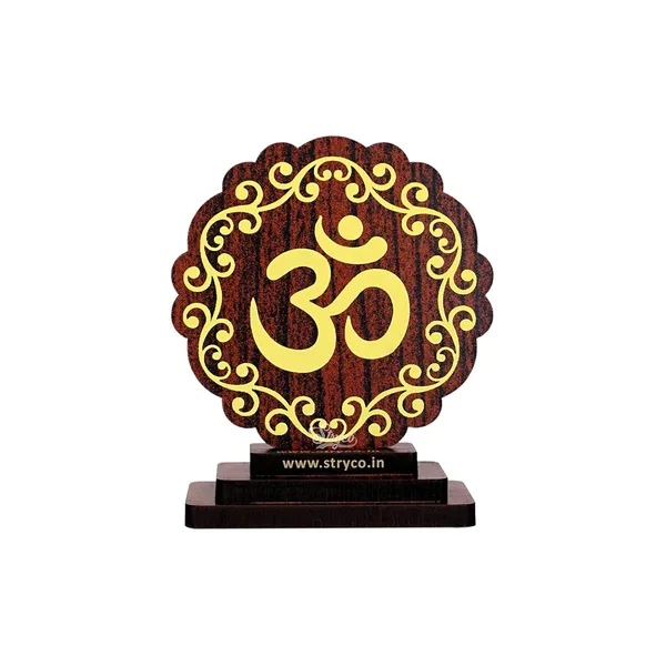 Beige_Hi-Gloss_Print_Om_Car_Dashboard_Idol__Car_Decor__Hindu_Symbol__Religious_Decorative_Showpiece
