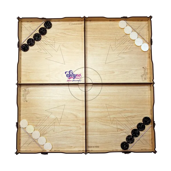 Beachwood_Texture_2/4_Player_Slingshot_Indoor_Board_Game__Latest_Fastest_Finger_Game__Four_Player_Sling_Puck_Game__String_Hockey_Table_Board_Game__Toy_And_Games_For_Kids,_Adults_And_Family,_24x24_inches