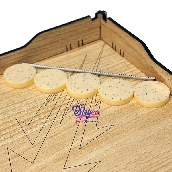 Beachwood_Texture_2/4_Player_Slingshot_Indoor_Board_Game__Latest_Fastest_Finger_Game__Four_Player_Sling_Puck_Game__String_Hockey_Table_Board_Game__Toy_And_Games_For_Kids,_Adults_And_Family,_24x24_inches