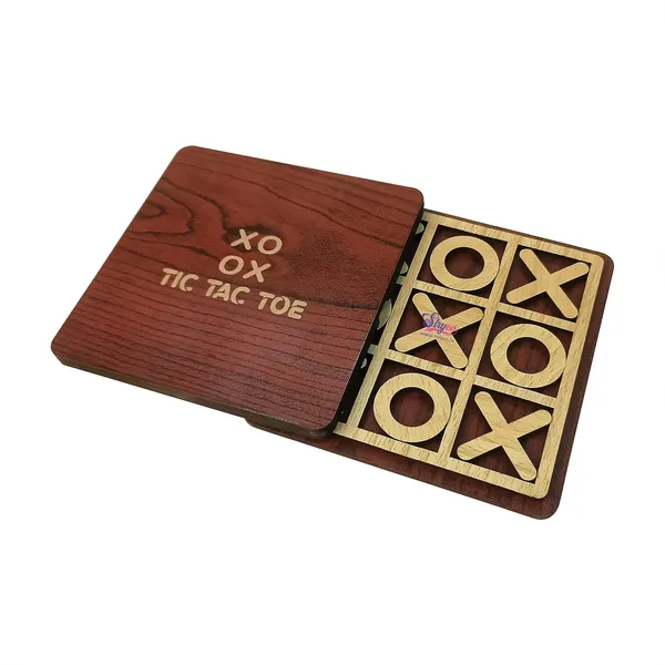 Beige_&_Rosewood_3X3_Wooden_Tic_Tac_Toe_Puzzle_Board_Game_With_Lid__Noughts_And_Crosses__Toys_&_Games__Xoxo_Fun_Game_For_Kids,_Adults_And_Family__9Pcs