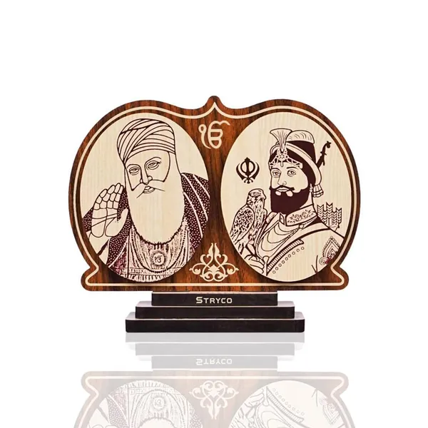 Guru_Nanak_Dev_Ji_Car_Photo__Guru_Gobind_Singh_Ji_Car_Stand__Sikh_Gurus__Punjabi_Wooden_Gift_Item__Car_Interior_Decor_Accessory__Spiritual_Decor__Sikh_Gifts_1st_Guru_&_10th_Guru