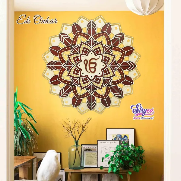Ivory_Beechwood_Ek_Onkar_Mandala_Wall_Decor_Product_|_Ik_Onkar_|_3D_Premium_Sikh_Religious_Item_For_Living_Room/Hotel/Restaurant/Bedroom_Wall_Decoration_|_36x36_Inches