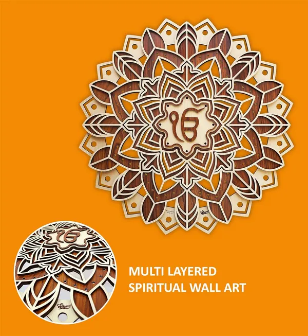 Ivory_Beechwood_Ek_Onkar_Mandala_Wall_Decor_Product_|_Ik_Onkar_|_3D_Premium_Sikh_Religious_Item_For_Living_Room/Hotel/Restaurant/Bedroom_Wall_Decoration_|_36x36_Inches