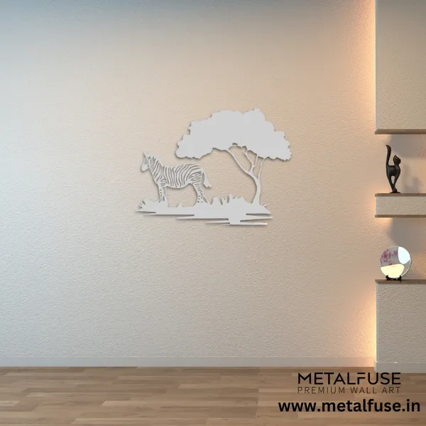 Metal_Wall_Art_for_Home_Decoration__|_Zebra_Tree__|_Silver
