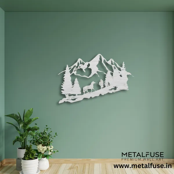 Metal_Wall_Art_for_Home_Decoration__|_Mountain_Horse__|_Silver