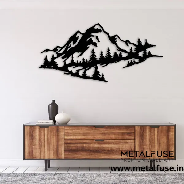 Metal_Wall_Art_for_Home_Decoration__|_Mountain_Range__|_Black