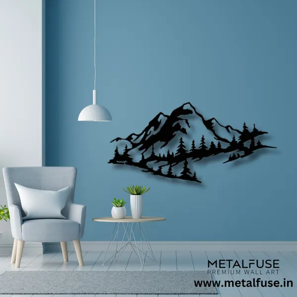 Metal_Wall_Art_for_Home_Decoration__|_Mountain_Range__|_Black
