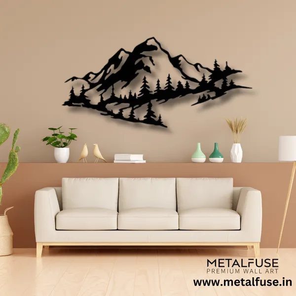 Metal_Wall_Art_for_Home_Decoration__|_Mountain_Range__|_Black