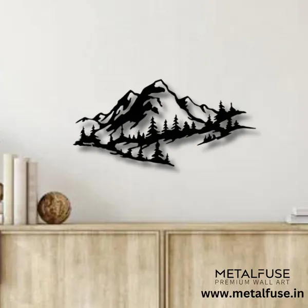 Metal_Wall_Art_for_Home_Decoration__|_Mountain_Range__|_Black
