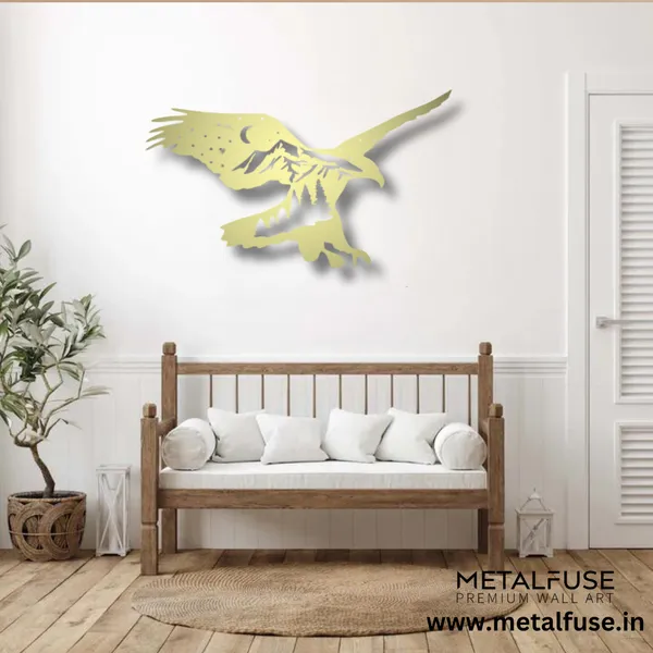 Metal_Wall_Art_for_Home_Decoration__|_Mountain_Eagle__|_Gold