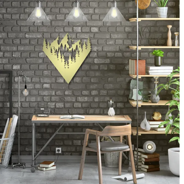 Metal_Wall_Art_for_Home_Decoration__|_Mountain_View__|_Gold