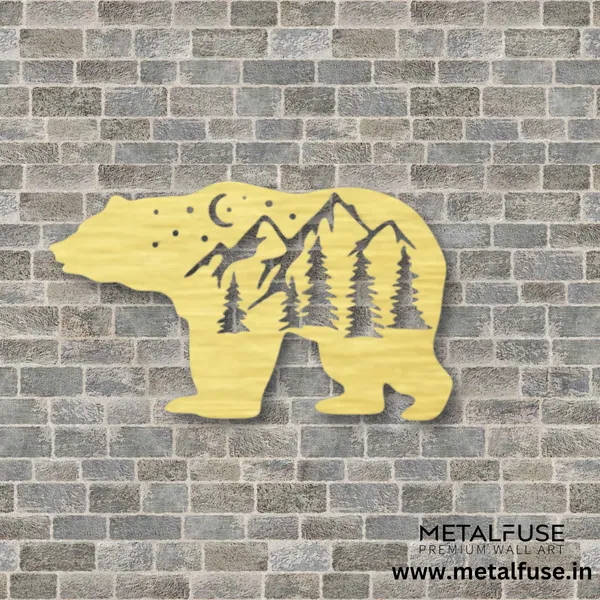 Metal_Wall_Art_for_Home_Decoration__|_Big_Bear__|_Gold