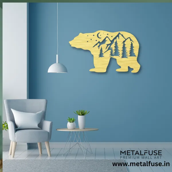 Metal_Wall_Art_for_Home_Decoration__|_Big_Bear__|_Gold