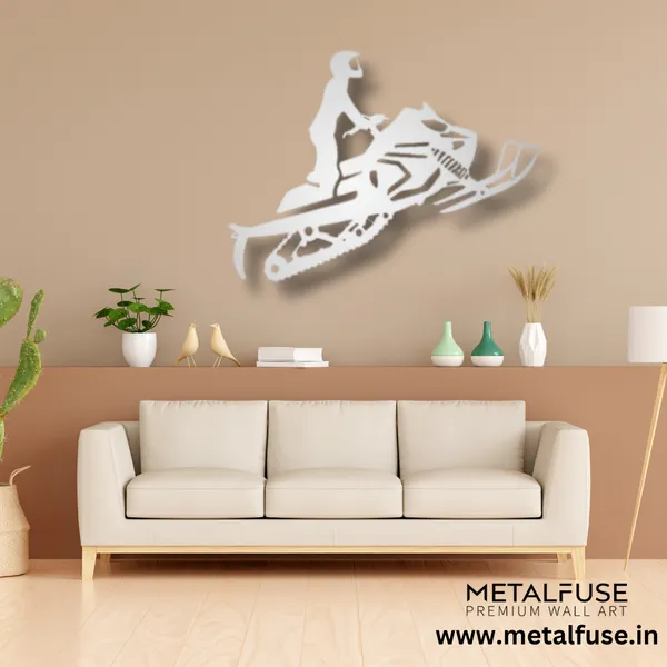 Metal_Wall_Art_for_Home_Decoration__|_Mountain_Snowmobiler__|_Silver