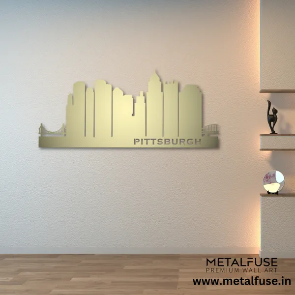 Metal_Wall_Art_for_Home_Decoration__|_Pittsburgh_Skyline__|_Gold