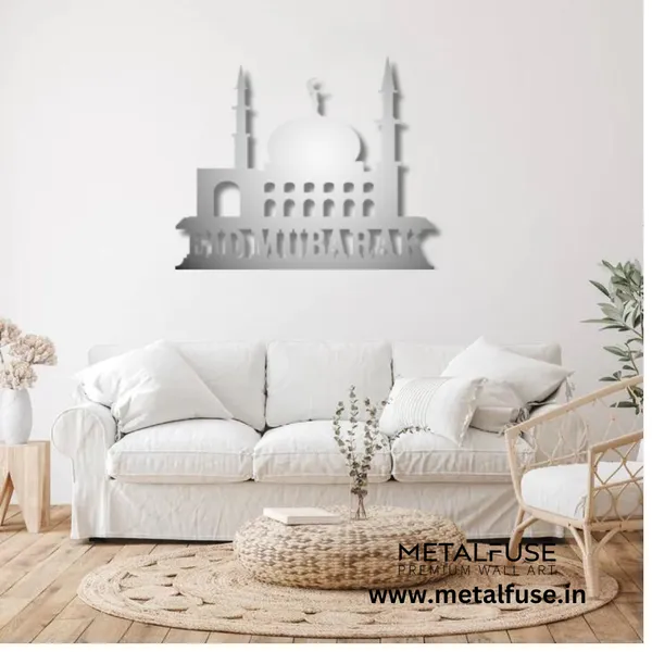 Metal_Wall_Art_for_Home_Decoration__|_Eid-Mubarak_Calligraphy__|_Silver