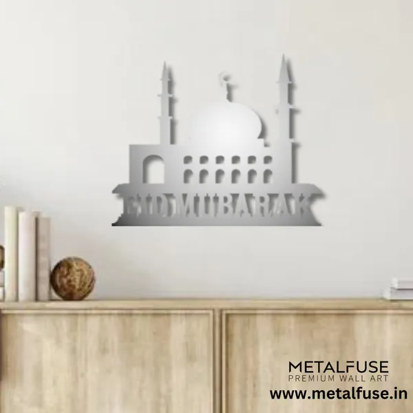 Metal_Wall_Art_for_Home_Decoration__|_Eid-Mubarak_Calligraphy__|_Silver