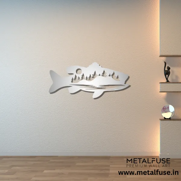 Metal_Wall_Art_for_Home_Decoration__|_Bass_Fish_Design_Alternative__|_Silver