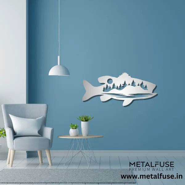 Metal_Wall_Art_for_Home_Decoration__|_Bass_Fish_Design_Alternative__|_Silver