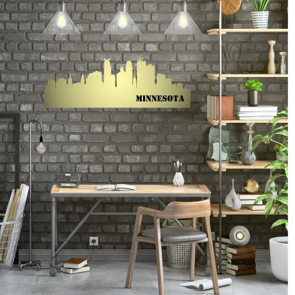 Metal_Wall_Art_for_Home_Decoration__|_Minnesota_Skyline__|_Gold