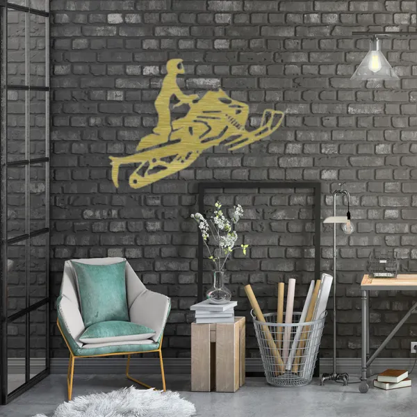 Metal_Wall_Art_for_Home_Decoration__|_Mountain_Snowmobiler__|_Gold