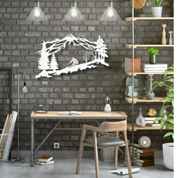 Metal_Wall_Art_for_Home_Decoration__|_Mountain_Skier__|_White