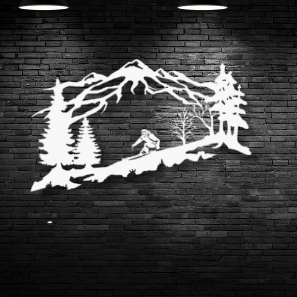 Metal_Wall_Art_for_Home_Decoration__|_Mountain_Skier__|_White
