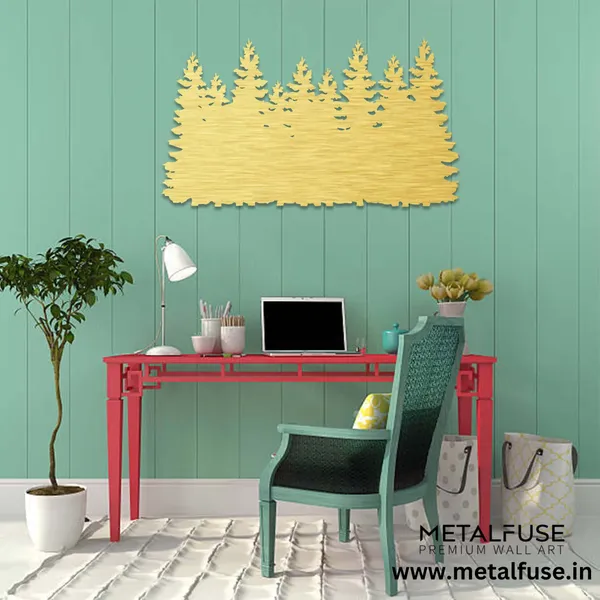 Metal_Wall_Art_for_Home_Decoration__|_Pine_Trees_Metal-_Wall_Art_|_Gold