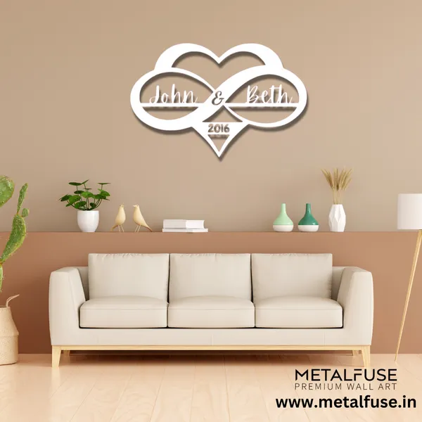 Metal_Wall_Art_for_Home_Decoration__|_Personalized_Infinity_Heart_Sign__|_White