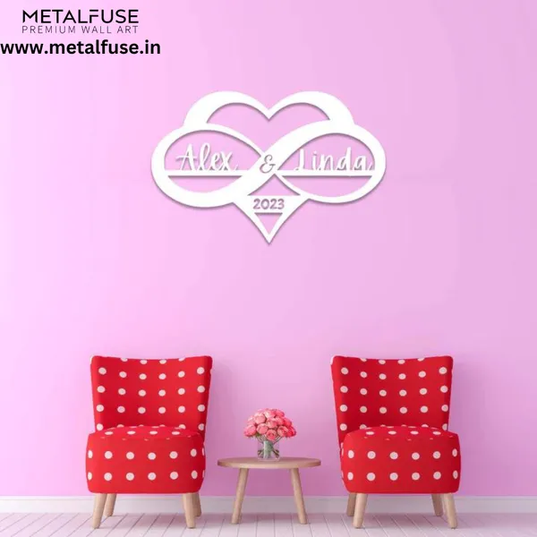 Metal_Wall_Art_for_Home_Decoration__|_Personalized_Infinity_Heart_Sign__|_White
