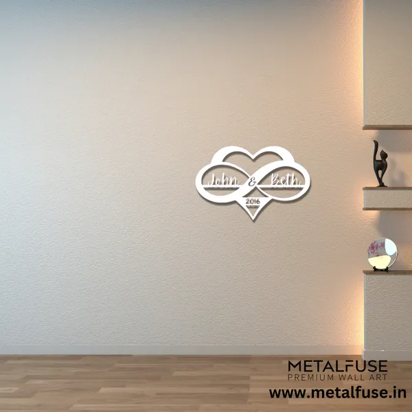 Metal_Wall_Art_for_Home_Decoration__|_Personalized_Infinity_Heart_Sign__|_White